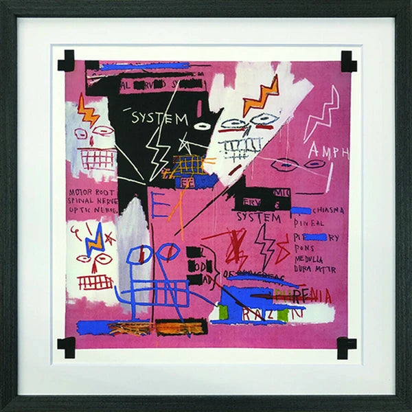 アートフレーム バスキア Jean-Michel Basquiat Six Fifty, 1982