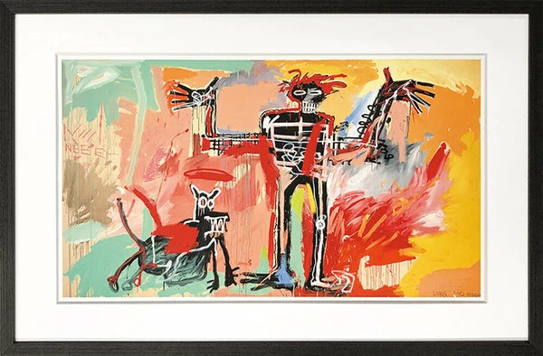 アートフレーム バスキア Jean-Michel Basquiat Boy and Dog in a Johnnypump, 1982
