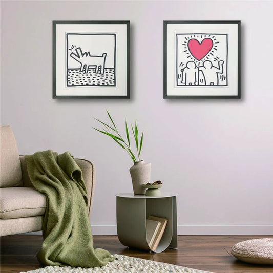 アートフレーム キース・ヘリング Keith Haring Untitled, (barking dog)