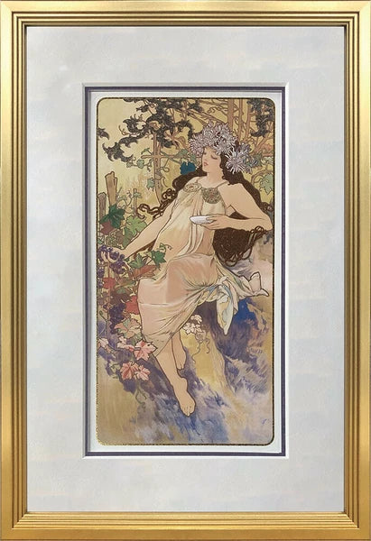 アートパネル アルフォン・ミュシャ Alphonse Mucha Autumn