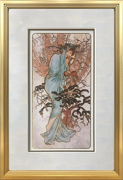 アートパネル アルフォン・ミュシャ Alphonse Mucha Winter