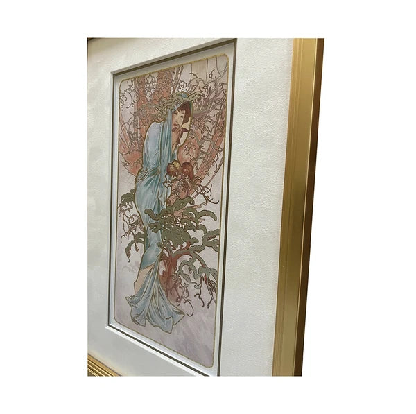 アートパネル アルフォン・ミュシャ Alphonse Mucha Winter