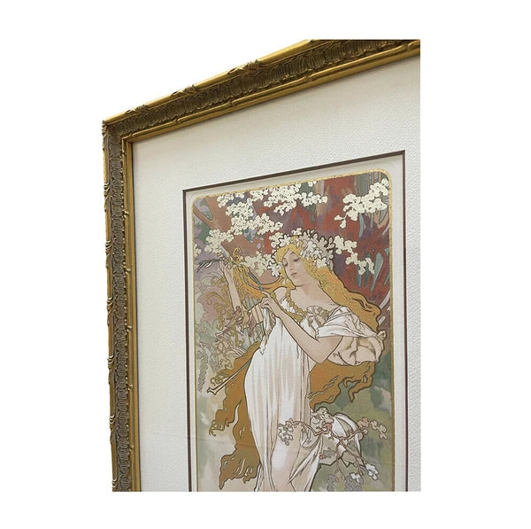 アートパネル アルフォン・ミュシャ Alphonse Mucha Four seasons(春夏秋冬)