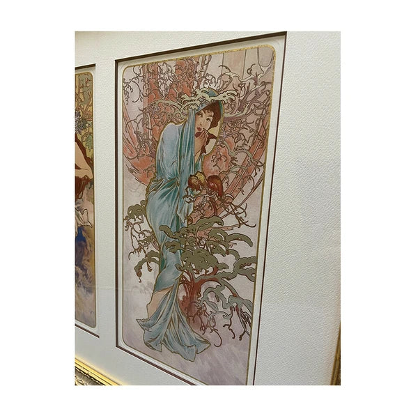 アートパネル アルフォン・ミュシャ Alphonse Mucha Four seasons(春夏秋冬)