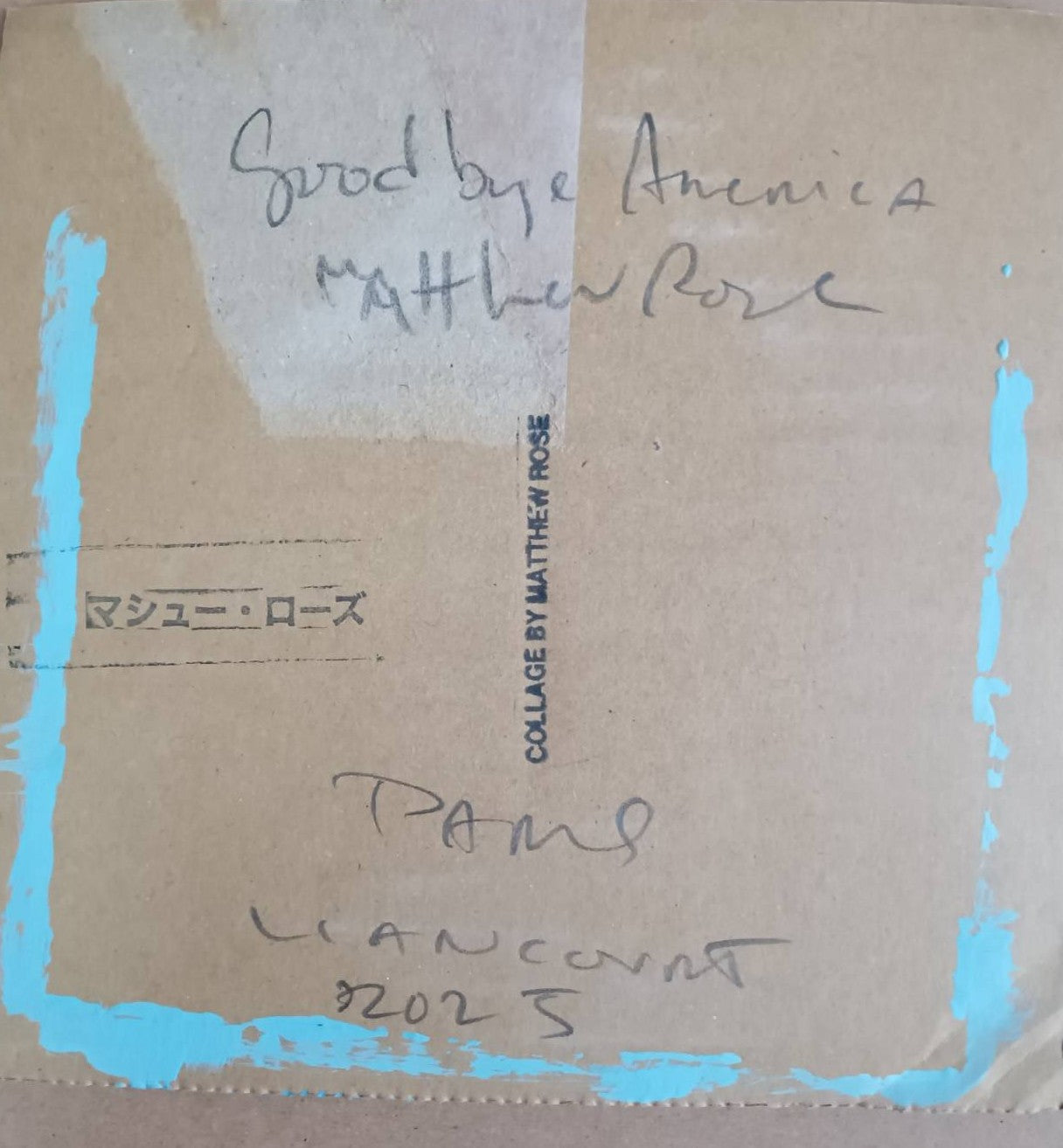 マシュー・ローズ|Goodbye America(2025年 オリジナル原画)直筆サイン入