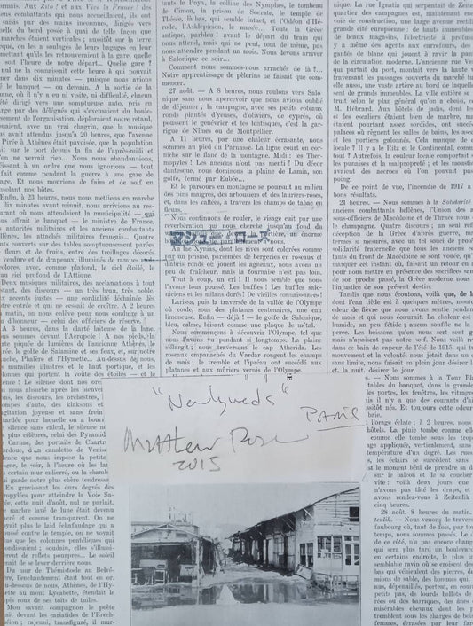 マシュー・ローズ|Newlywed(2025年 オリジナル・コラージュ作品)22.5×28.5cm・直筆サイン入