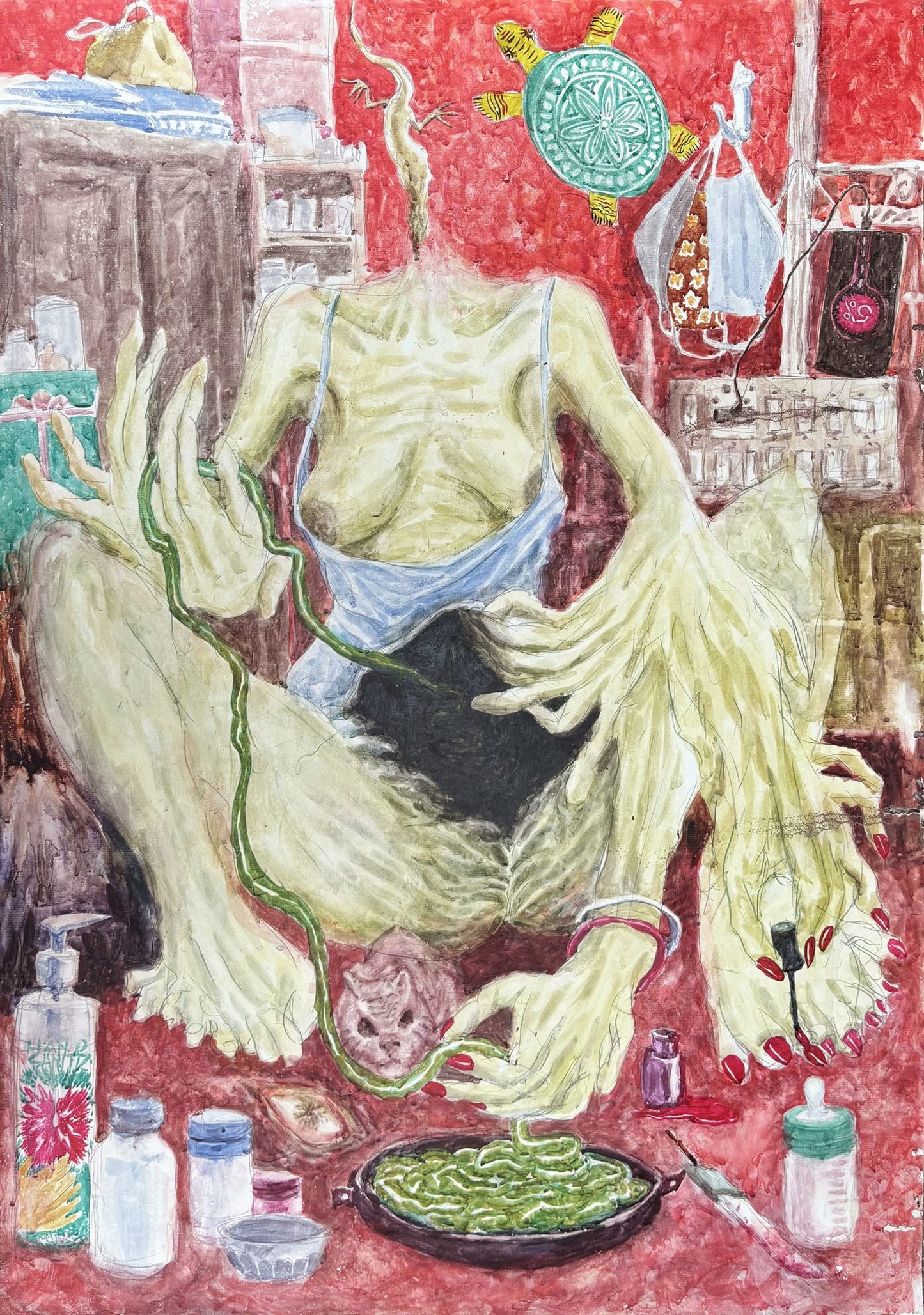 Raktim Chatterjee — Preparation | 2021 | Watercolour on paper